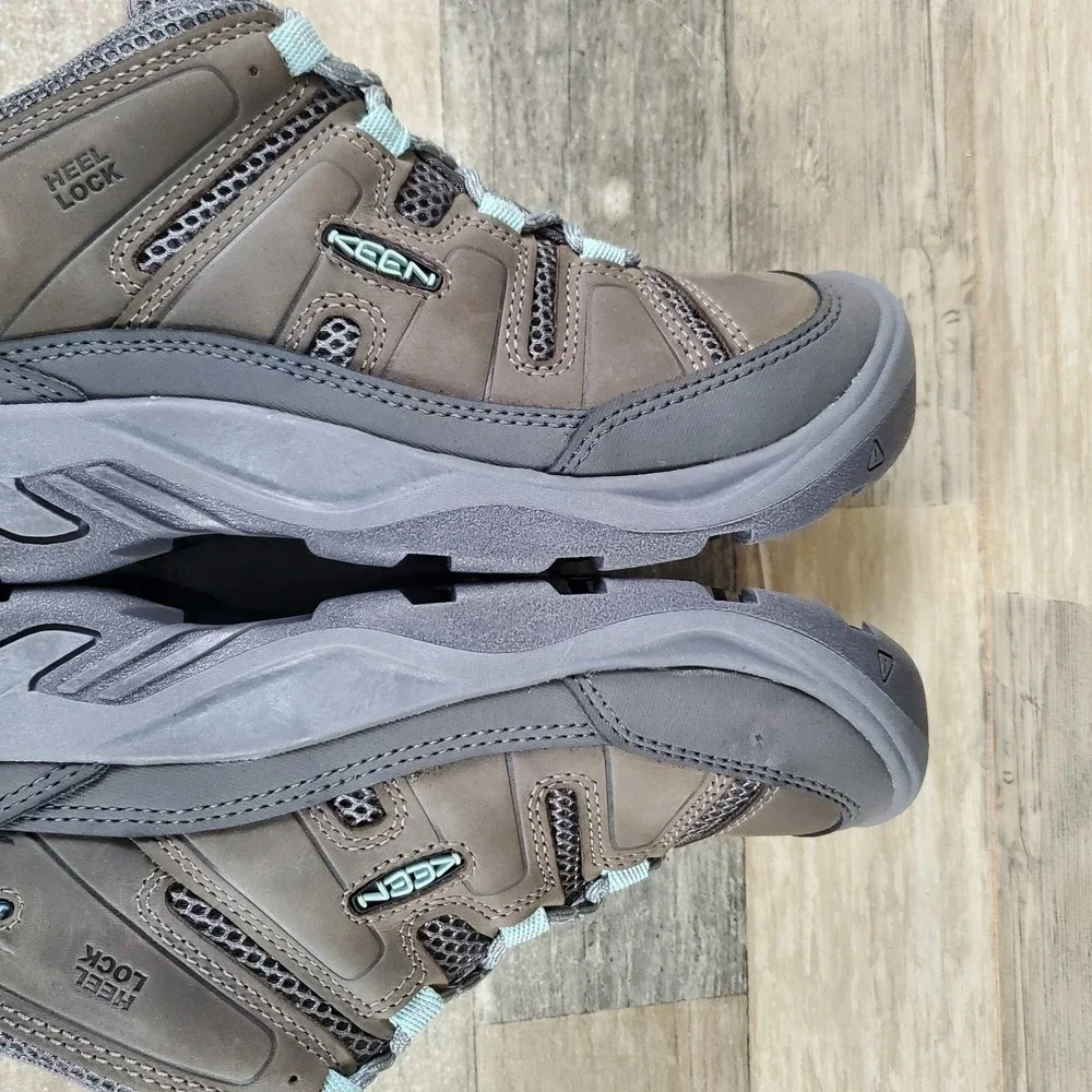 Keen Circadia Vent Womens Shoes Sz 9 Steel Gray Cloud Blue Waterproof Hiking